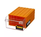 Plastic Drawers No. 50, Yellow Color, Size 140×230×98 Mm, Brand: MANO, Made In Turkey.