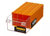 Plastic Drawers No. 45, Yellow Color, Size 175×230×110 Mm, Brand: MANO, Made In Turkey