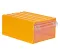 Plastic Drawers No. 45, Yellow Color, Size 175×230×110 Mm, Brand: MANO, Made In Turkey