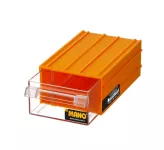 Plastic Drawers No. 35, Yellow Color, Size 110×170×65 Mm, Brand: MANO, Made In Turkey