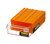 Plastic Drawers No. 10, Yellow Color, Size 85×120×40 Mm, Brand: MANO, Made In Turkey