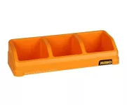 3-compartment Office Organizer, Yellow Color, 13 Inches, Size 120×325×75 Mm, Brand: MANO, Made In Tu...