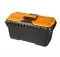 Heavy-duty Plastic Tool Bag With Plastic Lock And Upper Compartments, 22 Inches, Size 582×310×293 Mm, Brand: MANO