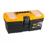 Plastic Tool Box With Plastic Lock And Upper Compartments, 13 Inches, Size 320×155×139 Mm, Brand: MA...