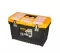 Jumbo Plastic Tool Box With Metal Lock And Upper Compartments, 19 Inches, Size 486×267×320 Mm, Brand: MANO, Made In Turkey