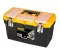 Jumbo Plastic Tool Box With Metal Lock And Upper Compartments, 16 Inches, Size 413×212×244 Mm, Brand: MANO, Made In Turkey