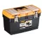 Jumbo Plastic Tool Box With Metal Lock And Upper Compartments, 16 Inches, Size 413×212×244 Mm, Brand: MANO, Made In Turkey