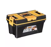 Plastic Tool Box With Upper Compartments And A Sliding Lid, 18 Inches, Size 460×246×246 Mm, Brand: M...