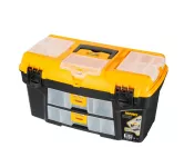 Plastic Tool Box With Upper Compartments And Inner Drawer, 21 Inches, Size 534×291×280 Mm, Brand: MA...
