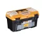 Plastic Tool Box With Upper Compartments And Inner Drawer, 17 Inches, Size 434×250×238 Mm, Brand: MANO, Made In Turkey