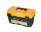 Plastic Tool Box With Upper Compartments And Sliding External Drawer, 17 Inches, Size 434×250×238 Mm, Brand: MANO, Made In Turkey
