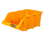 Open Plastic Storage Box, Yellow Color, No. 45, Size 350×565×225 Mm, Brand: MANO, Made In Turkey