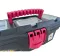 Plastic Tool Box With Upper Compartments, Red Color, New Model, 13 Inches, Size 320×165×135 Mm, Brand: MANO, Made In Turkey