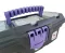 Plastic Tool Box With Upper Compartments, Purple Color, 13 Inches, Size 320×165×135 Mm, Brand: MANO, Made In Turkey