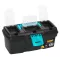 Plastic Tool Box With Upper Compartments, Turquoise Color, 13 Inches, Size 320×165×135 Mm, Brand: MANO, Made In Turkey