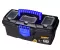 Plastic Tool Box With Upper Compartments, Blue Color, 13 Inches, Size 320×165×135 Mm, Brand: MANO, Made In Turkey