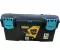 Plastic Tool Box, Turquoise Color, 16 Inches, Size 410×206×192 Mm, Brand: MANO, Made In Turkey.