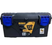 Plastic Tool Box, Blue Color, 16 Inches, Size 410×206×192 Mm, Brand: MANO, Made In Turkey