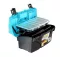 Plastic Tool Box With Upper Compartments And Internal Movable Drawers, Turquoise Color, 17 Inches, Size 434×250×238 Mm, Brand: MANO