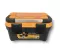 Professional Plastic Tool Box With Aluminum Handle, 22 Inches, Dimensions: 300×550×303 Mm, Brand: Mano, Made In Turkey.