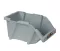 Open Plastic Storage Box, Gray Color, No. 20, Dimensions: 152×245×122 Mm, Brand: Mano, Made In Turkey.