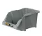 Open Plastic Storage Box, Gray Color, No. 20, Dimensions: 152×245×122 Mm, Brand: Mano, Made In Turkey.