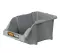 Open Plastic Storage Box, Gray Color, No. 15, Dimensions: 125×195×90 Mm, Brand: Mano, Made In Turkey.