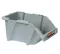 Open Plastic Storage Box, Gray Color, No. 15, Dimensions: 125×195×90 Mm, Brand: Mano, Made In Turkey.