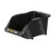 Open Plastic Storage Box, Black Color, No. 20, Dimensions: 152×245×122 Mm, Brand: Mano, Made In Turkey.