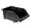 Open Plastic Storage Box, Black Color, No. 20, Dimensions: 152×245×122 Mm, Brand: Mano, Made In Turkey.