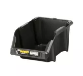 Open Plastic Storage Box, Black Color, No. 15, Dimensions: 125×195×90 Mm, Brand: Mano, Made In Turke...