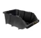 Open Plastic Storage Box, Black Color, No. 40, Dimensions: 310×490×195 Mm, Brand: Mano, Made In Turkey.
