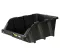 Open Plastic Storage Box, Black Color, No. 40, Dimensions: 310×490×195 Mm, Brand: Mano, Made In Turkey.