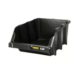 Open Plastic Storage Box, Black Color, No. 40, Dimensions: 310×490×195 Mm, Brand: Mano, Made In Turk...