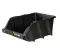 Open Plastic Storage Box, Black Color, No. 35, Dimensions: 265×420×177 Mm, Brand: Mano, Made In Turkey.