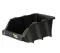 Open Plastic Storage Box, Black Color, No. 30, Dimensions: 217×360×155 Mm, Brand: Mano, Made In Turkey.