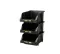 Open Plastic Storage Box, Black Color, No. 25, Dimensions: 200×300×130 Mm, Brand: Mano, Made In Turkey.
