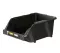 Open Plastic Storage Box, Black Color, No. 25, Dimensions: 200×300×130 Mm, Brand: Mano, Made In Turkey.