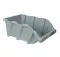 Open Plastic Storage Box, Gray Color, No. 45, Dimensions: 365×555×227 Mm, Brand: Mano, Made In Turkey.