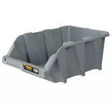 Open Plastic Storage Box, Gray Color, No. 45, Dimensions: 365×555×227 Mm, Brand: Mano, Made In Turke...