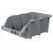 Open Plastic Storage Box, Gray Color, No. 45, Dimensions: 365×555×227 Mm, Brand: Mano, Made In Turkey.