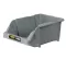 Open Plastic Storage Box, Gray Color, No. 35, Dimensions: 265×420×177 Mm, Brand: Mano, Made In Turkey.