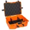 A Strong, Heavy-duty Plastic Bag Equipped With High-density Foam And Divided Inside, Model 330, Orange Color.