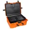 A Strong, Heavy-duty Plastic Bag Equipped With High-density Foam And Divided Inside, Model 330, Orange Color.
