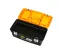 Plastic Tool Box With Metal Latch And Top Compartments, 16-inch Size (413×212×186 Mm), Mano Brand, Made In Turkey.