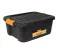 Heavy-duty Plastic Storage Box With Lid, 21-liter Capacity, Size 390×506×200 Mm, Mano Brand, Made In Turkey.