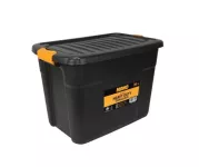 Heavy-duty Plastic Storage Box With Lid, 60-liter Capacity, Size 600×393×410 Mm, Mano Brand, Made In...