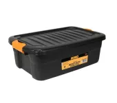 Heavy-duty Plastic Storage Box With Lid, 30-liter Capacity, Size 600×390×200 Mm, Mano Brand, Made In...