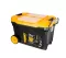 Tool Box With Wheels, Featuring Top And Inner Drawers, Trolley System, And Metal Latch. 28-inch Size (380×595×420 Mm)