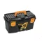 Black Plastic Tool Box, 18-inch Size (432×251×236 Mm), Mano Brand, Made In Turkey.